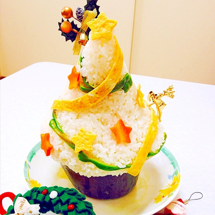 寿司ツリー で クリスマスパーティー